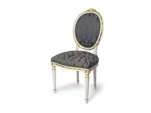 Art.439 chair, Polsterstuhl mit ovalem Rckenlehne, im Stil Louis XVI
