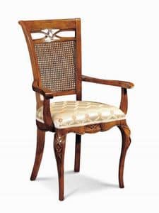 Art. 507p, Stuhl luxuris, mit Schnitzereien und Inlays und Zuckerrohr Rckenlehne