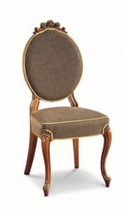 Art. 546s, Luxus-Stuhl, mit Schnitzereien und Inlays, mit ovaler Rckenlehne
