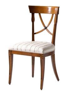 Fontainebleau VS.1237, Chair in Kirschbaum mit gepolstertem Sitz, ideal fr Wohnrume im klassischen Luxus-Stil