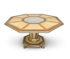 AGNES / Tiche, Luxuriser Tisch mit achteckiger Platte