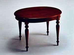 Scott, Ausziehbaren Tisch, klassisch luxurisen Stil, oval