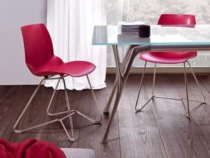 Kaleidos 3, Stuhl aus Metall und recycelbare Polymer, fr Office