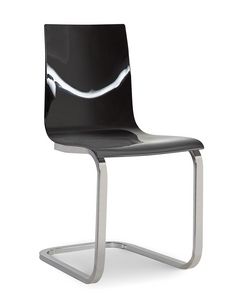 Steffy Vip, Stuhl aus Methacrylat mit freitragendem Metallgestell