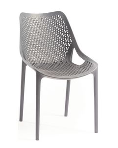 Bilros, Stuhl aus perforiertem Polypropylen, fr den Innen- und Auenbereich