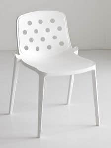 Isidora, Stackable Polymer Stuhl, perforiert zurck