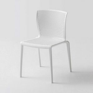Spyker, Leichter und stapelbarer Stuhl aus Kunststoff