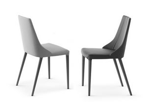 Simphony, Stuhl komplett mit ko-Leder oder ko-Nubuk bezogen
