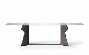 TA70K TA71K TA72K Shape Tiche, Tisch mit rechteckiger Platte in modernem Design