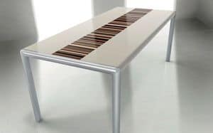 OLIMPO 2.0 BC- LA CREAM, Rechteckiger Tisch, Metallrahmen, ideal fr den modernen Speisesaal