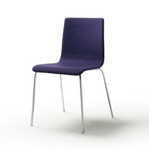 Tesa fabric, Stapelbarer Stuhl aus verchromtem oder lackiertem Stahl