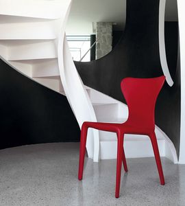 VITTORIA, Vollstndig gepolsterter Stuhl mit geschwungenem Design