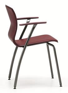 WEBTOP 388, Stuhl aus Metall und Leder, geeignet fr Bars und Bros