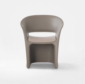 Kuark, Wanne-Stuhl, von farbigem Polythylen, fr Innen- und Auenbereich