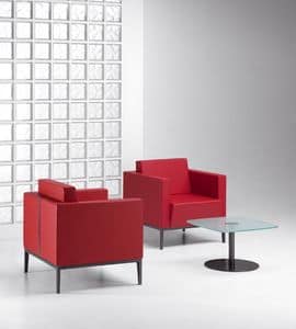 XILON 770, Moderne gepolsterte Sessel ideal fr Ruhezonen und Lounges