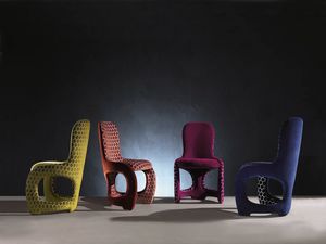 SE48 Venere Stuhl, Bequemen Stuhl mit geschwungenen Linien, voll gepolstert