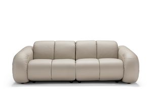 Bomber, Bequemes Sofa mit verstellbarer Kopfsttze und Fusttze