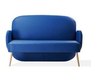 Club 8291, Zweisitzer-Sofa coveres aus Stoff oder Kunstleder