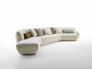 DI57 Nuvola sofa, Modulares Sofa mit geschwungener Rckenlehne