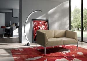 Kos Sofa, Sofa mit Metallfen fr moderne Wohnzimmer