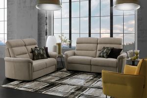 Lotus Italia, Modernes Sofa mit hoher Rckenlehne