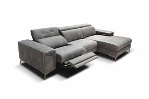 Mara, Modulares Sofa mit entspannenden Mechanismen und USB-Hafen