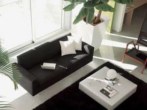 Step, Moderne Sofa, Leder umwickelt, fr elegantes Wohnzimmer