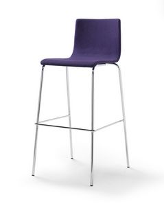 Tesa fabric ST, Gepolsterter Stuhl, Stoff oder ko-Leder Polsterung, stapelbar