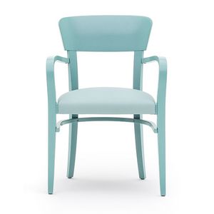 Steffy 00422, Sessel mit Armlehnen aus Massivholz, Sitz gepolstert, fr Vertrags-und Wohnbereich
