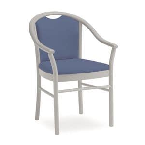 Dolly L1175 M, Klassischer Stuhl mit Armlehnen, funktional, fr Hotels