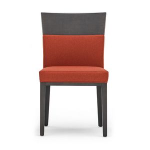 Logica 00930, Stuhl aus Massivholz, gepolsterter Sitz und Rcken, fr den Objektbereich