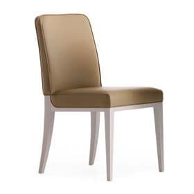Opera 02211, Stuhl aus Massivholz, Sitz und Rcken gepolstert, Stoffbezug, moderner Stil