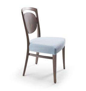 Tiffany, Holzstuhl mit gepolstertem Sitz