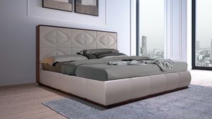 LEP14 Lux Chic Bett, Bett gekennzeichnet durch die Geometrie der Linien