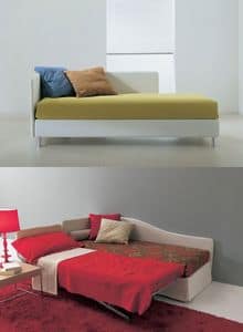 Sommier, Aufklappbares Sofa, mit orthopdischen Netz, fr Wohnungen