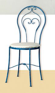 S.5490/4, Klassischer Stuhl aus Schmiedeeisen