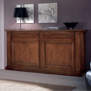 Anthologia ANTO860, Sideboard mit Intarsien, 2 Tren und 2 Schubladen