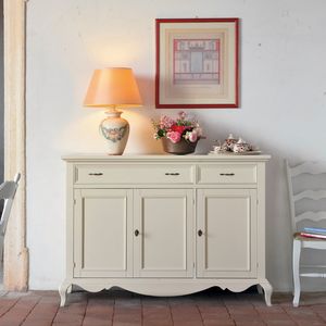 Casa Shabby Chic SHABBY1505, Dreitriges Sideboard im Shabby-Chic-Stil