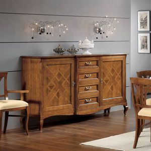 Corinto CORINH007, Sideboard mit 2 eingelegten Quadersteintren