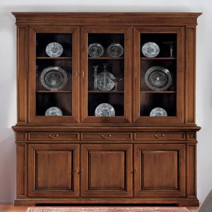 Home set Home NOTGIO204, Klassisches Sideboard mit Holzvitrine