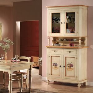 Il Mobile Classico - Infinito LV1307-A, Lackiertes und dekoriertes Sideboard und Vitrine