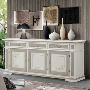 Shabby Chic SHA207G, Shabby Chic Sideboard 3 Tren 3 Schubladen