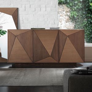 Spazio Contemporaneo SPAZE1063, 3-triges Sideboard mit Dreiecksgeometrie