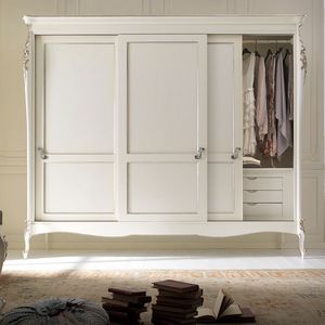 Venere VENERE1035T, Kleiderschrank mit drei Schiebetren, klassischer Stil