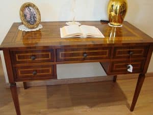 Art. 270, Klassischen Luxus-Schreibtisch mit 5 Schubladen, fr Studios