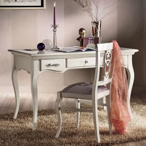 Style NOVITA-H623, Shabby-Chic-Schreibtisch mit 3 Schubladen