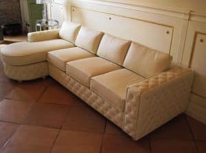 Divano Equipe 2, Modulsofa fr Wohnzimmer, mit Halbinsel, Schnittsofa fr Wohnzwecke