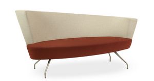 ELIPSE 2D, Modernes Sofa mit Beinen aus Metall und kreisfrmigen Sitz