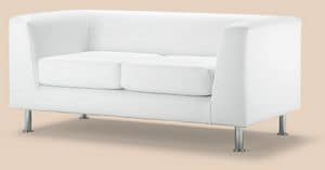 PL VEGA 2P, 2-Sitzer-Sofa aus Kunstleder, fr Bro- und Bank
