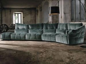 EVER, Modulares Sofa, mit Stoff bezogen